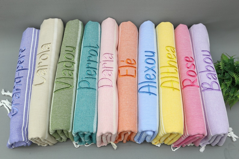 Personalized BEACH Towel, Personalized Gifts, Bachelorette Party Favors, Custom Wedding Gift Towel, Custom Logo Towel, Wholesale Towel, Personalized Turkish Beach Towel, Bridesmaid Gifts, MONOGRAMMED Turkish Towel, Personalized Event Favors