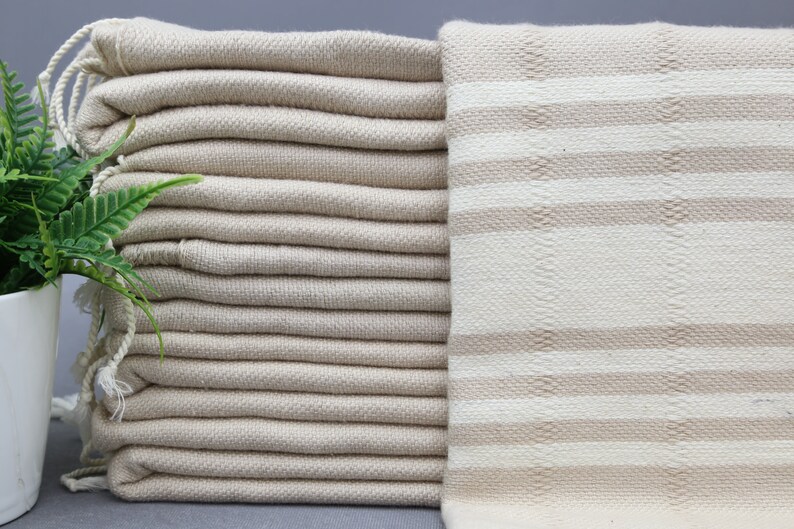 Turkish Towel-Peshtemal Towel-Bath Towel-Beach Towel-Designer Towel-40''x70''-Handmade Towel-Beige Towel-Throw Towel-Home Decor UMT,LDK
