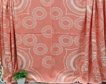 Orange Blanket-Cotton Bedspread-Turkish Throws-Beach Throw-Sofa CoveTurkish Blanket-Bed Cover Blanket-83''x95''-Blanket-(DBLL,YPRK,PK)