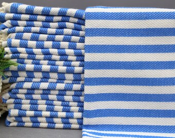 Personalized Gift-Turkish Towel-Wholesale Towel-Wedding Gift-40''x67''-Organic Towel-Royal Blue Towel-Bath Towel-Beach Towel(DBLL,KSY)