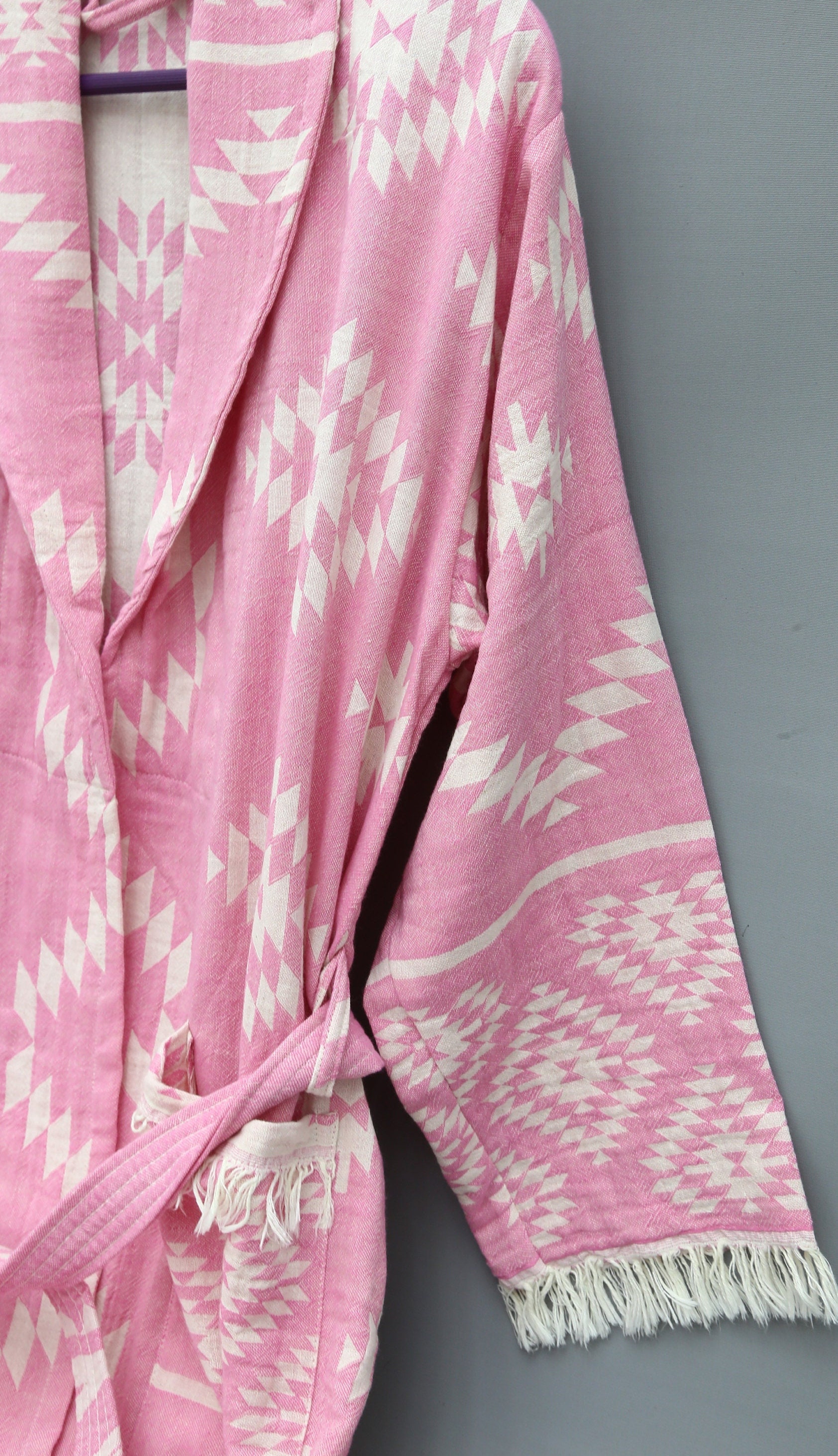 Ethnic Robe, Aztec Design Robe, Beach Kimono, Soft Bathrobe, Girls Trip ...