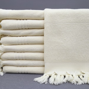 Decorative Towel,Ivory Turkish Terry Towel,Bath Decor,36&#39;&#39;x70&#39;&#39;,Home Decor,Turkish Towel,Soft Baby Towel,Cotton Peshtemal Bulk,(DBLL,HVL)