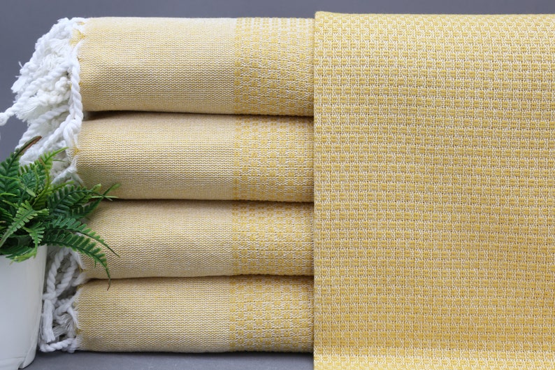 Bridal Party Favor-Turkish Handtowel-Tea Towel-20''x38''Mustard Hand Towel-Small Towel-Wedding Gift-Personalized GiftTYFN,HLN,PSKR image 1