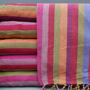 Handwoven Towel-Rainbow Towel-Cotton Towel-Gift Towel-Turkish Towel-Beach Towel-38''x70''-Multicolored Towel-Bath Towel-(DBLL,GKKSG)