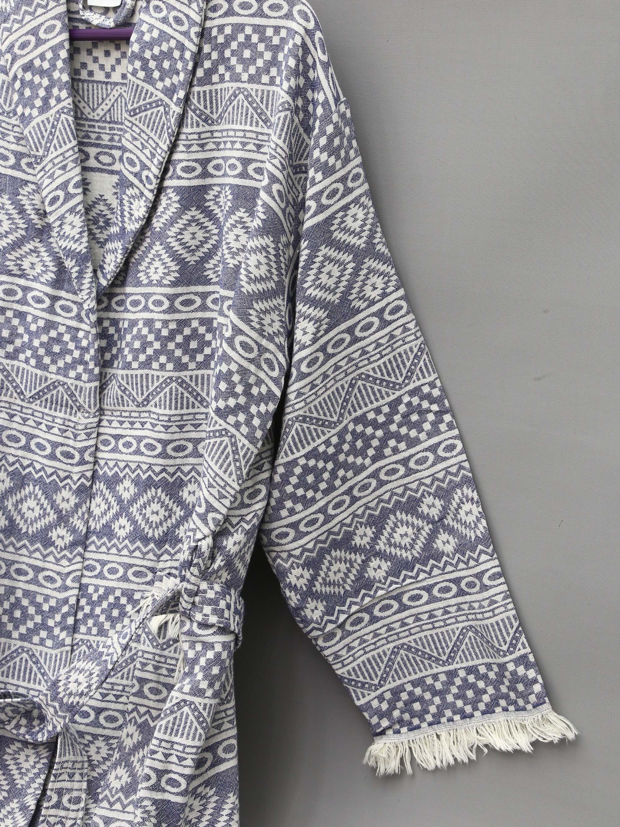 Handmade Cotton Robe, Morning Gown, Kimono Organic Cotton Robe, Kimono ...
