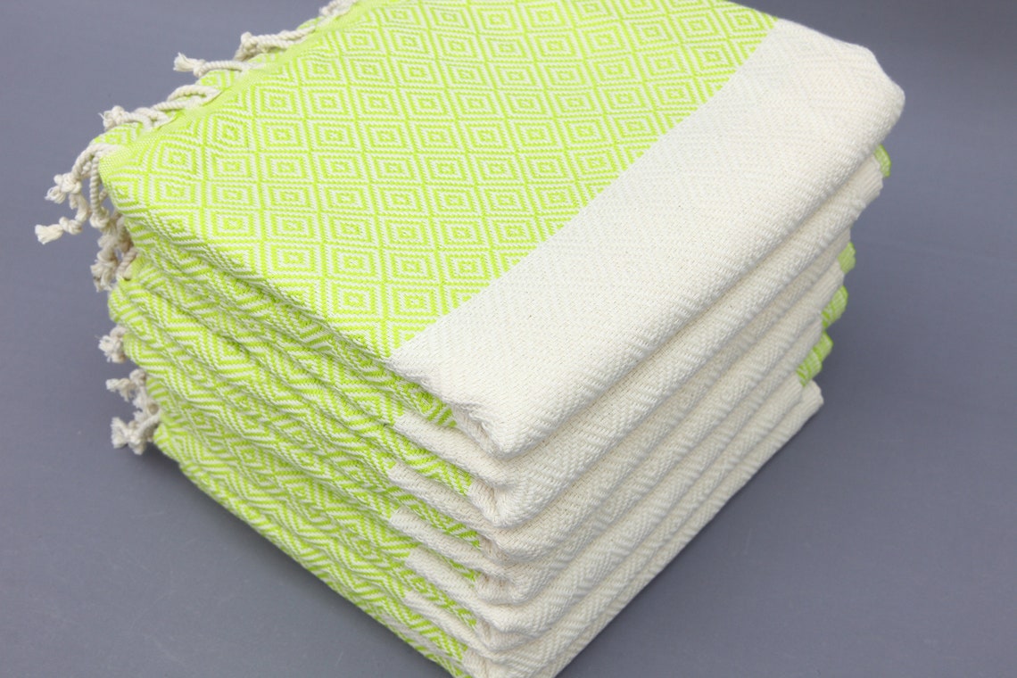 Turkish Towelpistachio Green Towelquality Towelshower Etsy UK