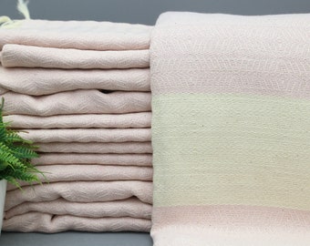 Turkish Blanket-Bed Cover Blanket-79''x97''-Powder Pink Blanket-Warm Blanket-Blankets in Bulk-Soft Blanket-Handwoven Blanket(TYFN,KM,PK)