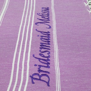 Violet Peshtemal, Turkish Towel, Patterned Peshtemal, Bulk Towel, Violet Designer Towel, 40&#39;&#39;x70&#39;&#39;, Striped Towel, Sauna Towel Beach, Fouta