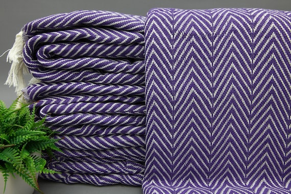 Türkische Decke-Lila Decke-Sofa Decke Decke-200 ''x 91 ''-Qualitäts Tagesdecke-Bulk Bett Decke-Baumwolle Tagesdecke - (TYFN,DML,PK)
