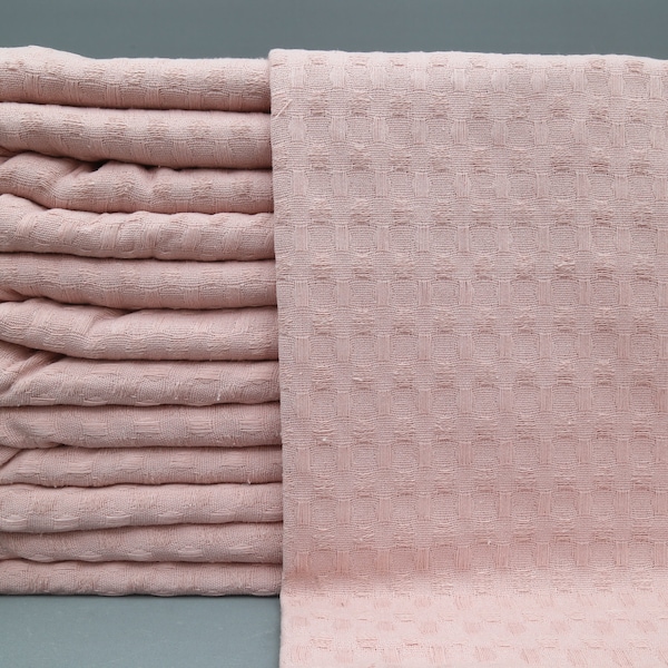 Pink Throws-Turkish Blanket-Rose Blanket-Handwoven-''86x95''-Pink Cotton Blanket-Throw Blanket-Bed Throw Blanket-Pink Bedspread-(MRT,TRT,PK)