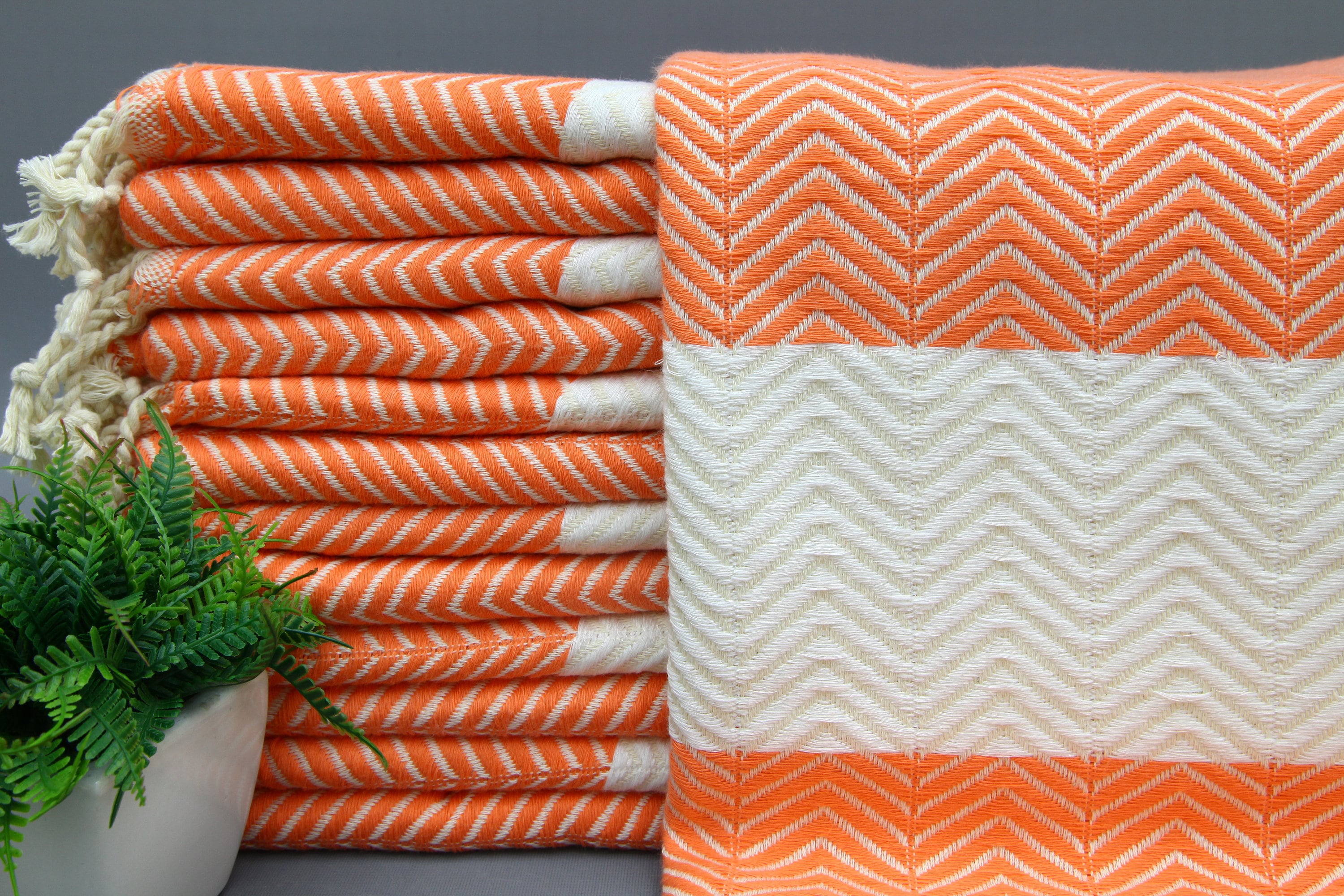 Throw TowelOrange TowelBeach TowelChevron TowelGift Etsy