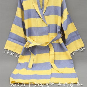 Weihnachtsgeschenk, türkisches Handtuch Robe, Baumwollbademantel, Morgenmantel, Spa-Robe, Strand Kimono, Robe für Hochzeitsgeschenk, traditionelles Design Robe