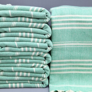 Turkish Hand Towel-Tea Towel-Green Hand Towel-Peshkir-20&quot;x36&quot;-Kitchen Towel-Kitchen Decor-Small Towel-Turkish Napkin Towel-(CLM,SLTN,PSKR)