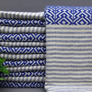 Sax Blue Towel-Bridemaid Towel-Wholesale Towel-Turkish Towel-40&#39;&#39;x70&#39;&#39;-Gift Towel-Throw Towel-Beach Towel-Design Towel-Sauna Towel-(TKR,KRY)