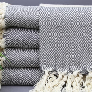 Wholesale Small Towel-Turkish Handtowel-Face Towel-20''x40''-Head Towel-Kitchen Towel-Wedding Gift-Home Decor-Gray Hand Towel-(YMZ,LMS,PSKR)