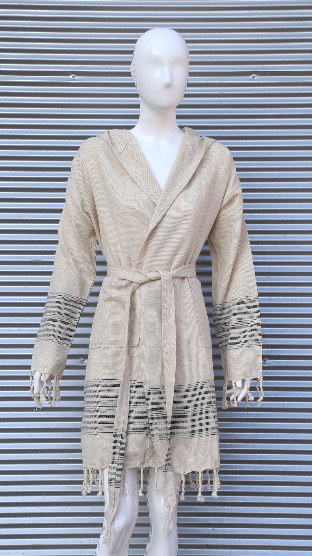Personalized Turkish Beach Towel Robe, Linen Robe, Monogrammed Towel