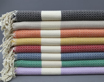 Toalla de manos turca, toalla de cabeza turca, toalla de mano, 45 x 101 cm, paño de cocina, paño de cocina, arte, toalla de servicio hecha a mano (TKR, KSGZ, PSKR)