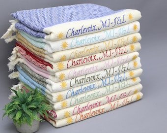 Personalized Gift Towel, Wholesale Towel, Bachelorette Party Favor, Turkish Towel Beach, Turkish Bath Towel, Gift For Her, Turkish Towel