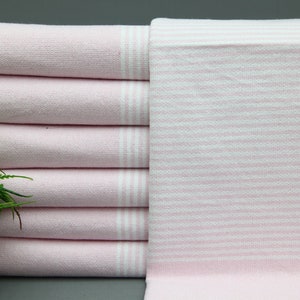 Turkish Hand Towel-Tea Towel-Powder Pink Towel-Hand Towel-18&quot;x40&quot;-Kitchen Towel-Wholesale Hand Towel-Gift Hand Towel-(TYFN,GLNTL,PSKR)