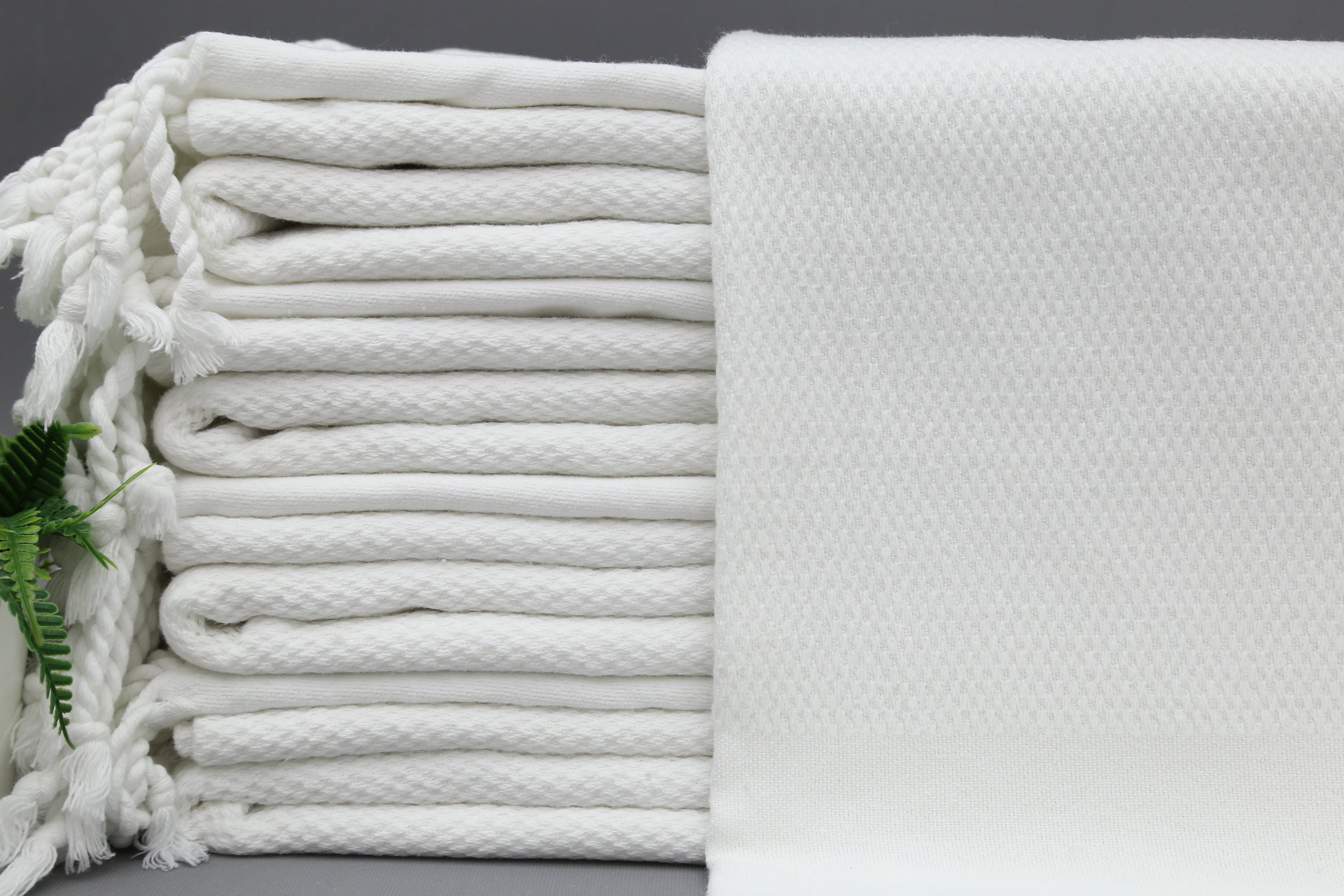 Asciugamano turco 100% cotone naturale non tinto Peshtemal, Hammam