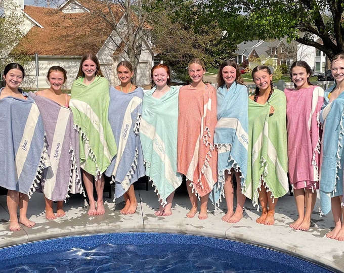 Personalized Turkish Bath Towel, Towel for Bath, Bath Towel Monogram