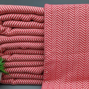 Coperta turca - Copriletto rosso - Copriletto in cotone - Coperta da tiro - 75&#39;&#39;x83&#39;&#39; - Copriletto accogliente - Copridivano - Copriletto tessuto a mano - (TYFN, DML, PK)