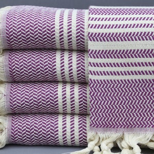 Bridal Party Favor-Turkish Hand Towel-Handmade Small Towel-&#39;&#39;18x40&#39;-Cotton Hand Towel-Purple Hand Towel-Kitchen Decor(SMN,HSR,PSKR)