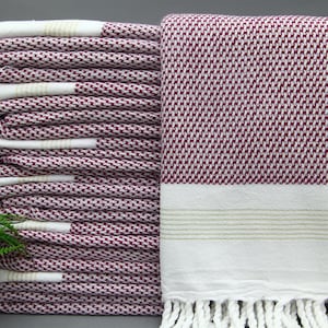 Turkish Towel-Bridemaid Towel-Throw Towel-Fuchsia Towel-36&quot;x70&quot;-Wholesale Towel-Wedding Towel-Bath Towel-Beach Towel-Sauna Towel-(DBLL,AKBS)