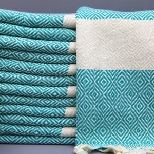 Turkish Hand Towel-Tea Towel-Throw Hand Towel-Turquoise Hand Towel-Gift Hand Towel-20&quot;x36&quot;-Small Towel-Napkins-Kitchen Towel-(GZD,LMS,PSKR)