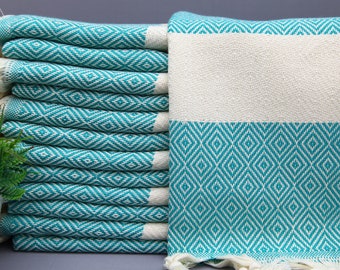 Turkish Hand Towel-Tea Towel-Throw Hand Towel-Turquoise Hand Towel-Gift Hand Towel-20"x36"-Small Towel-Napkins-Kitchen Towel-(GZD,LMS,PSKR)