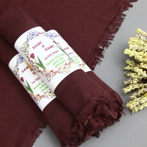 Quality Pashmina-Wedding Pashmina-26&quot;x66&quot;-Wedding Scarf-Personalized Bridesmaid Gift-Taba Pashmina Shawl-Scarf With Personalized Band
