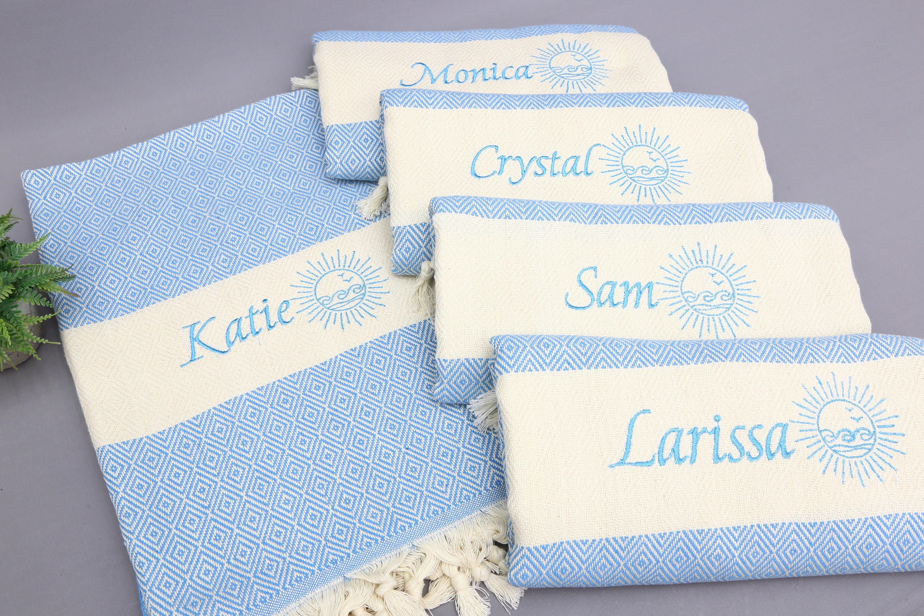 Personalized Housewarming Dishtowel- City and State Tea Towels- Custom -  Larissa Made This