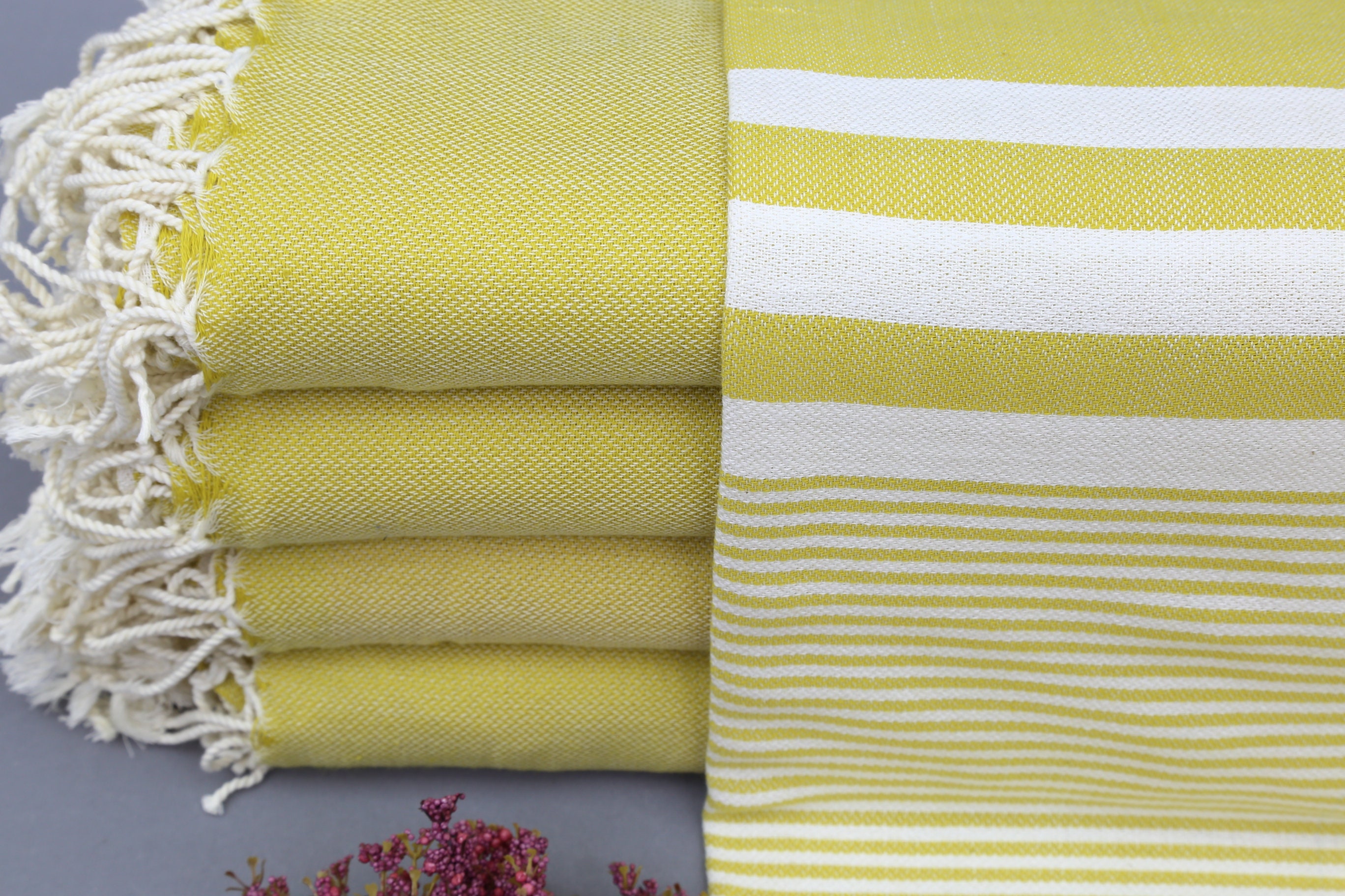 Turkish TowelThrow TowelBeach TowelMustard TowelHandmade Etsy