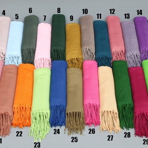 Vibrant Colored Scarfs-Wedding Gift Pashmina-Bride Gift-Embroidered Scarf-26&quot;x67&quot;-Pashminas-Quality Pashmina-Pashmina As A Favor-Shawls