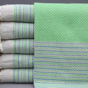 Forest Green Towel-Turkish Towel-Decoration Peshtemal-38&#39;&#39;x67&#39;&#39;Throw Towel-Turkish Peshtemal-Picnic Towel-Green Throw Towel-(DBLL,CFTYZR)