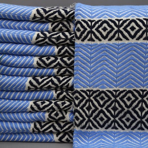 Türkisches Handtuch-Blaues Handtuch-Handgewebtes Handtuch-Baumwolltuch-Strandtuch-Wurftuch-40 &quot;x70&quot;-Badetuch-Großhandelstuch-Designtuch-(TKR,BSK)