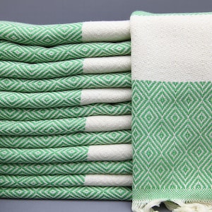 Turkish Hand Towel-Tea Towel-Green Hand Towel-Wholesale Hand Towel-20&quot;x36&quot;-Small Towel-Dish Towel-Service Towel-Kitchen Towel-(GZD,LMS,PSKR)