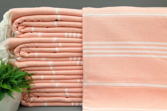 Salmon pink blanket hotsell