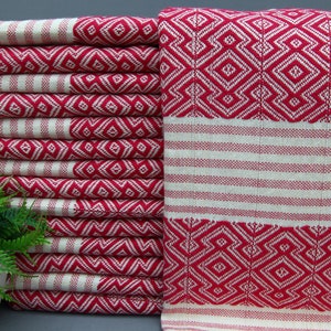 Turkish Towel-Throw Towel-Fuchsia Towel-Wholesale Towel-Cotton Towel-38&#39;&#39;x67&#39;&#39;-Beach Towel-Bath Towel-Diamond Design Towel-(TKR,AZR)