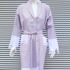 Pink / Purple Bath Robe, Beach Kimono, Gift For Her, Wedding Gift, Turkish Bathrobe, Personalized Robe, Cotton Robe, Bridesmaid Robe, Kimono