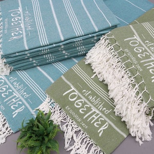 Personalized BEACH Towel, Personalized Gifts, Bachelorette Party Favors, Custom Wedding Gift Towel, Custom Logo Towel, Wholesale Towel, Personalized Turkish Beach Towel, Bridesmaid Gifts, MONOGRAMMED Turkish Towel, Personalized Event Favors
