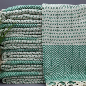 Turkish Towel-Bath Towel-Green Towel-Wholesale Towel-40&quot;x70&quot;-Beach Towel-Wedding Towel-Design Towel-Cotton Towel-Sauna Towel-(TYFN,NFS)