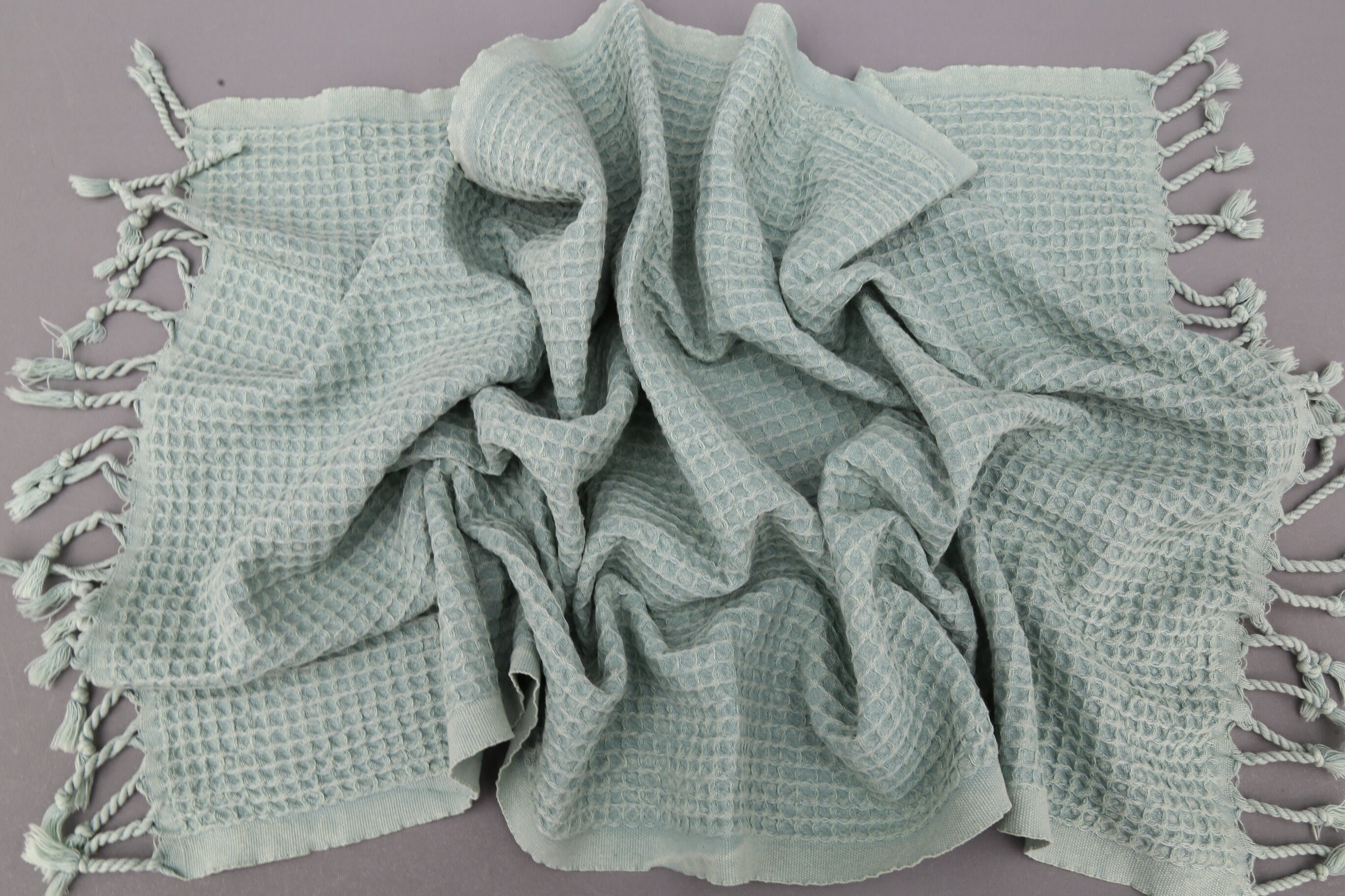 Pale Green Hand Towelturkish Hand Toweltea Towelstonewashed Etsy