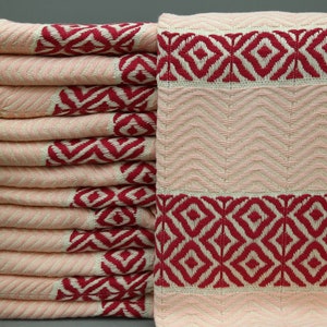 Turkish Towel-Wholesale Towel-Handmade Towel-Throw Towel-Powder Pink-40&quot;x70&quot;-Beach Towel-Cotton Towel-Wholesale Towel-Sauna Towel-(TKR,BSK)