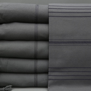 Turkish Towel-Personalized Towel-Tukish Bath Towel-Bulk Towel-40&#39;&#39;x79&#39;&#39;-Dark Gray Peshtemal-Gray Designer Towel-Gray Throws-(DBLL,BYLSLTN)