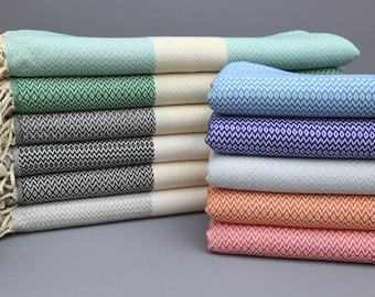 Turkish Towel, 40&#39;&#39;x70&#39;&#39;, Bath Decor Towel, Peştemal Towel, Beach Party Gift, Employee Gift, Festival Gift, Bachelorette Party, Xmas Gift