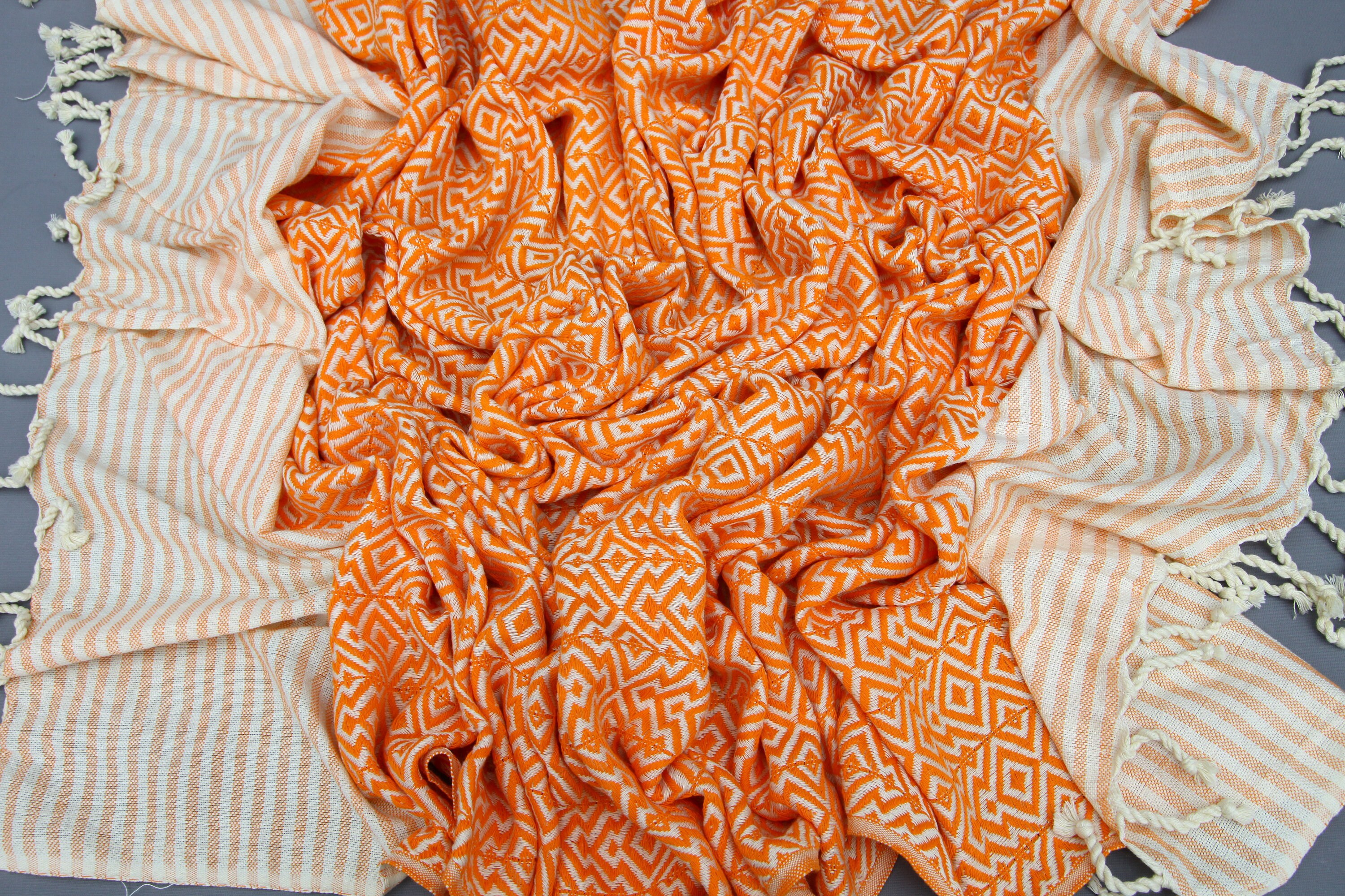 Throw TowelQuality TowelOrange TowelTurkish Etsy