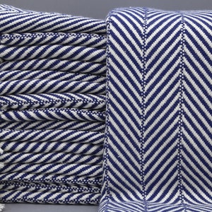 Zachte deken-Turkse deken-bulkdeken-visgraatdeken-dekens bulk-63&#39;&#39;x 83&#39;&#39; Designdeken-Marineblauwe dekens-(DBLL, CZDMPK)
