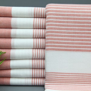Throw Towel-Gift Towel-Salmon Towel-Cotton Towel-Turkish Towel-40&quot;x70&quot;-Wholesale Towel-Beach Towel-Bridemaid Towel-Shower Towel-(TKR,CZGL)