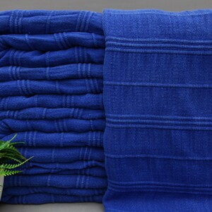Turkish Towel-Dark Blue Towel-Hammam Towel-Cotton Towel-30&#39;&#39;x61&#39;&#39;-Handmade Towel-Spa Towel-Stonewashed Towel-Turkish Peshtemal-(EMR,ZS)